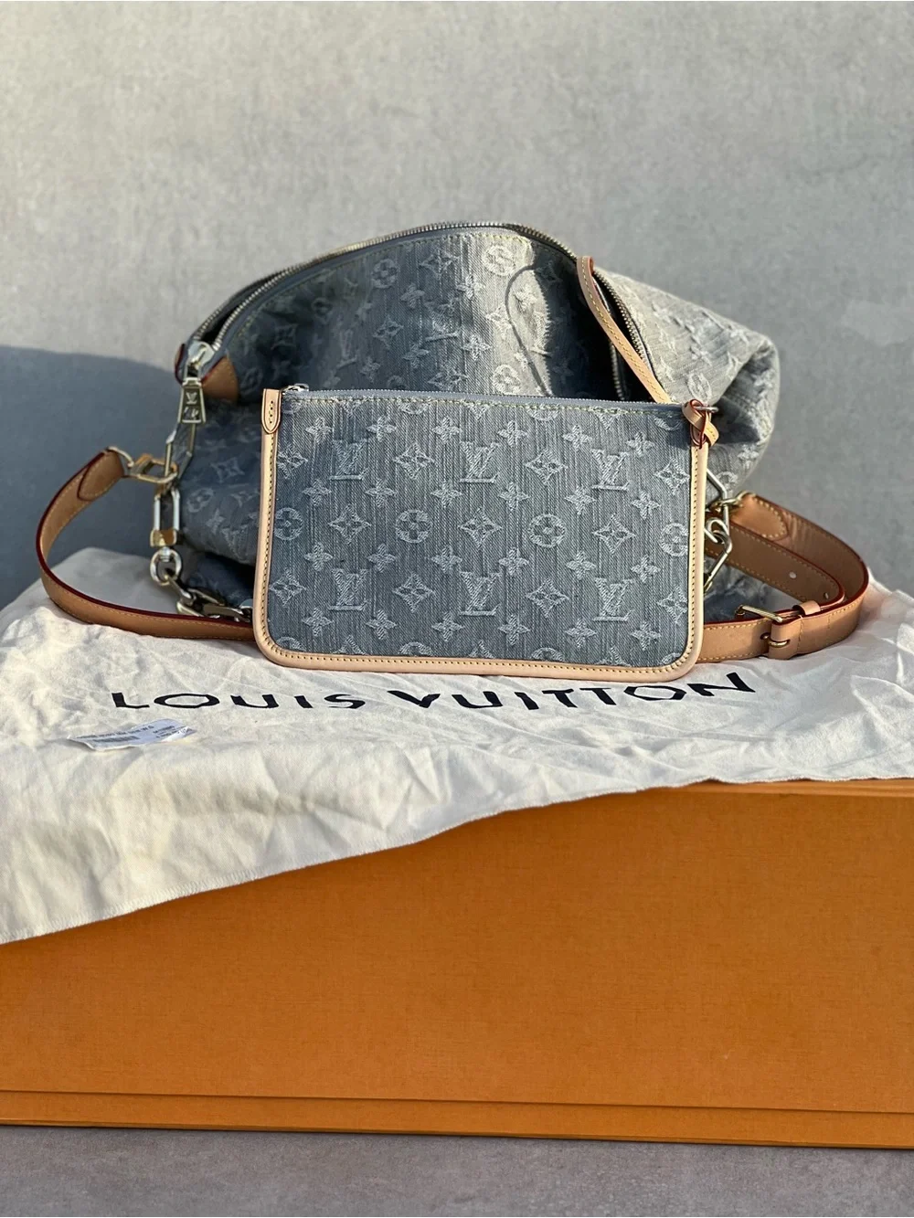 Louis Vuitton Coussin Hobo Denim